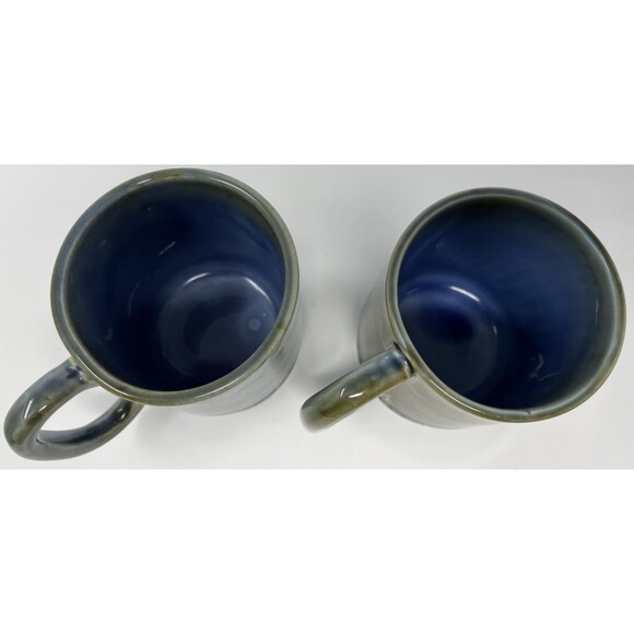 Set of 2 Vintage Wade Pottery Irish Glazed Porcelain Coffee Mugs Tea Cups - Picture 3 of 4